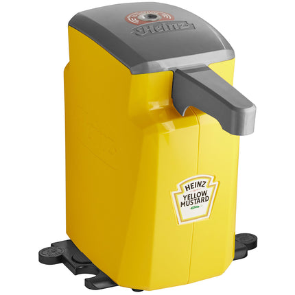 Bình phân phối mù tạt Heinz Keystone nhựa vàng đặt bàn 5,7 lít nắp bơm tự động không chạm