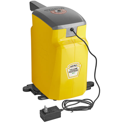 Bình phân phối mù tạt Heinz Keystone nhựa vàng đặt bàn 5,7 lít nắp bơm tự động không chạm