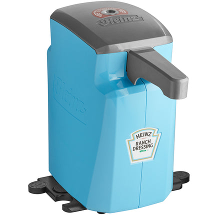Bình phân phối sốt ranch Heinz Keystone nhựa xanh dương đặt bàn 5,7 lít nắp bơm tự động không chạm