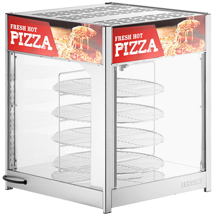 Tủ giữ ấm pizza tùy chỉnh giá xoay 4 tầng ServIt PDW18D1 46 cm
