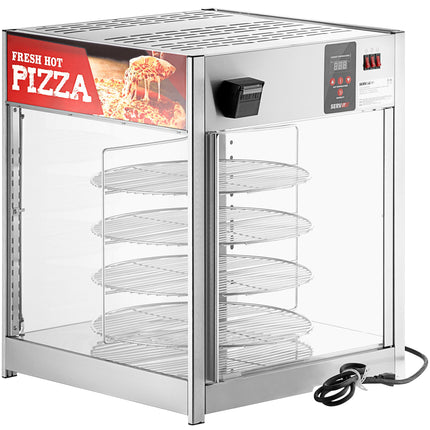 Tủ giữ ấm pizza tùy chỉnh giá xoay 4 tầng ServIt PDW18D1 46 cm