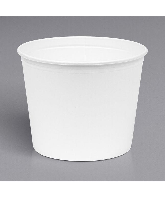 Xô đựng thực phẩm giấy phủ poly Inno-Pak 2,5 lít màu trắng - Thùng 200 cái