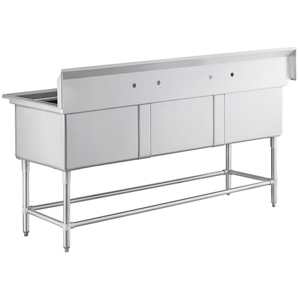 Bồn rửa thương mại 3 ngăn Regency Spec Line 206 cm