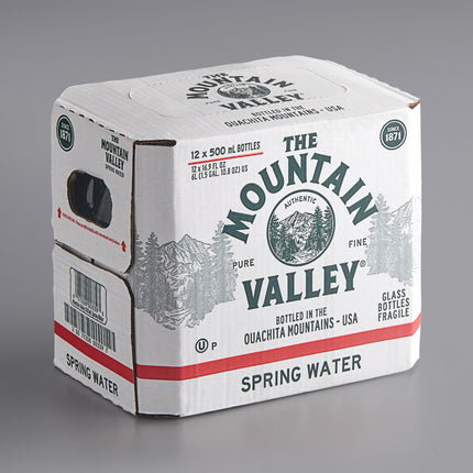 Nước suối Mountain Valley chai thủy tinh 500 ml - Thùng 12 chai