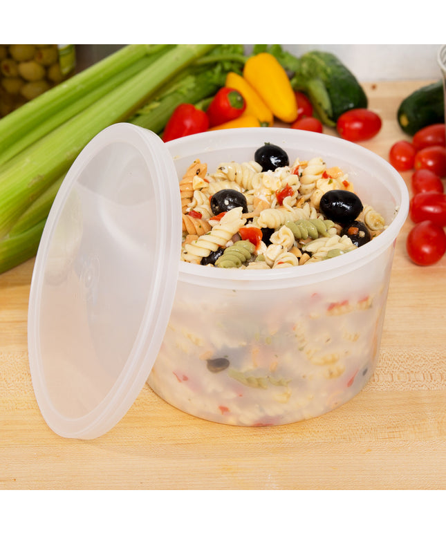 Choice Nắp Deli Nhựa Trong Mờ Loại Nặng Dùng Được Lò Vi Sóng 64 oz 100 Cái/Thùng