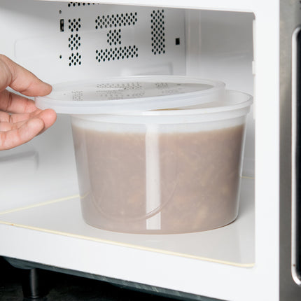 Choice Nắp Deli Nhựa Trong Mờ Loại Nặng Dùng Được Lò Vi Sóng 64 oz 100 Cái/Thùng