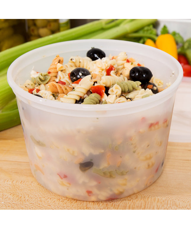 Choice Hộp Đựng Đồ Ăn Mang Đi Nhựa Dày 64 oz Trong Mờ Dùng Được Lò Vi Sóng 100/Case
