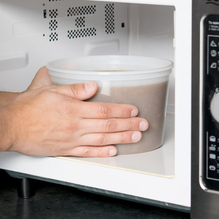 Choice Hộp Đựng Đồ Ăn Mang Đi Nhựa Dày 64 oz Trong Mờ Dùng Được Lò Vi Sóng 100/Case