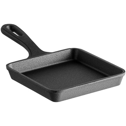 Chảo gang mini vuông đã tôi dầu Valor 13 x 13 cm - Thùng 12 cái
