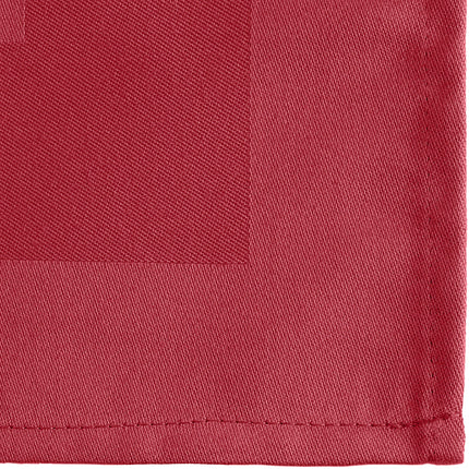Khăn ăn đỏ booc-đô bằng polyester 100% viền satin Oxford 51 cm x 51 cm - Thùng 300 cái