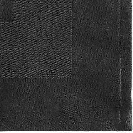 Khăn ăn đen bằng polyester 100% viền satin Oxford 51 cm x 51 cm - Thùng 300 cái