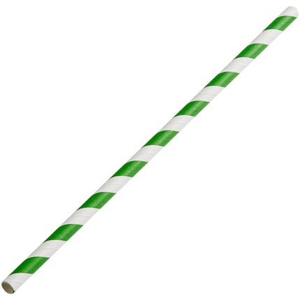 Ống hút giấy jumbo sọc xanh EcoChoice 19,7 cm - Thùng 4.800 cái