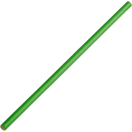Ống hút giấy jumbo xanh lá không bọc EcoChoice 20 cm - Thùng 4.800 cái