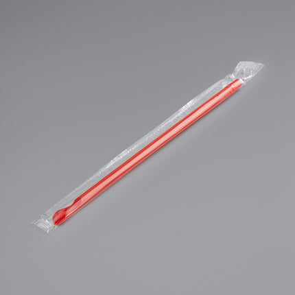 Ống hút muỗng Choice 20 cm màu đỏ có bọc siêu lớn - Thùng 7.500 cái