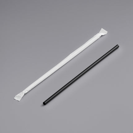 Ống hút cỡ lớn Choice 20 cm đen, có bọc - Thùng 12.000 cái