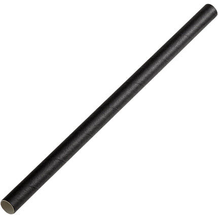 Ống hút giấy khổng lồ không bọc EcoChoice 20 cm màu đen - Thùng 400 cái