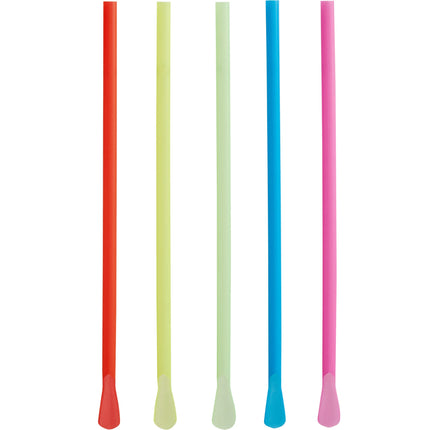 Ống hút Choice 20,3 cm cỡ siêu lớn màu rực rỡ không bọc lẻ muỗng - Hộp 400 cái