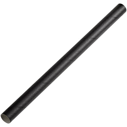Ống hút giấy khổng lồ EcoChoice 22 cm màu đen không bọc - Thùng 1.500 cái