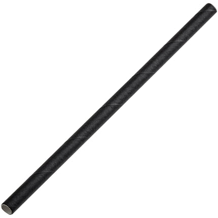 Ống hút giấy không bọc EcoChoice 14 cm đen - Thùng 2.500 cái