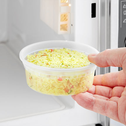 Hộp Đựng Thực Phẩm Nhựa Choice Heavy-Duty 8 oz Trong Mờ Dùng Được Lò Vi Sóng - Thùng 480 Cái