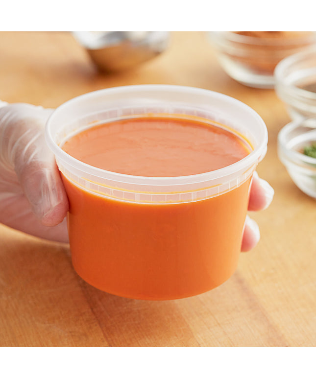 Hộp Đựng Thực Phẩm Nhựa Choice Heavy-Duty 16 oz Trong Mờ Dùng Được Lò Vi Sóng - Thùng 480 Cái