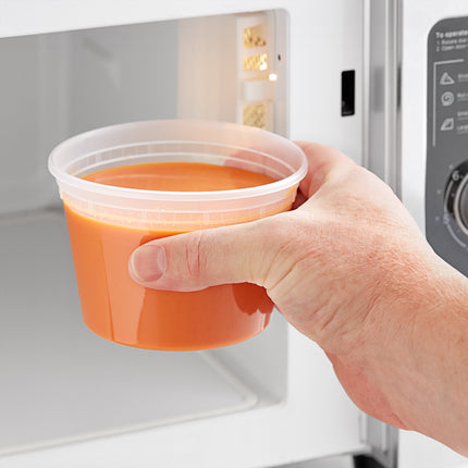 Hộp Đựng Thực Phẩm Nhựa Choice Heavy-Duty 16 oz Trong Mờ Dùng Được Lò Vi Sóng - Thùng 480 Cái