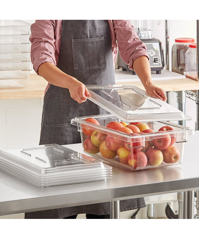 Hộp đựng thực phẩm nhựa polycarbonate trong suốt kèm nắp Cambro Camwear 46 x 30 x 15 cm - Bộ 6 cái