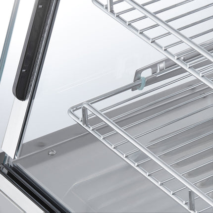 Tủ trưng bày giữ nóng để bàn 3 kệ cửa trượt ServIt HDM-48 122 cm - 120V, 1800W