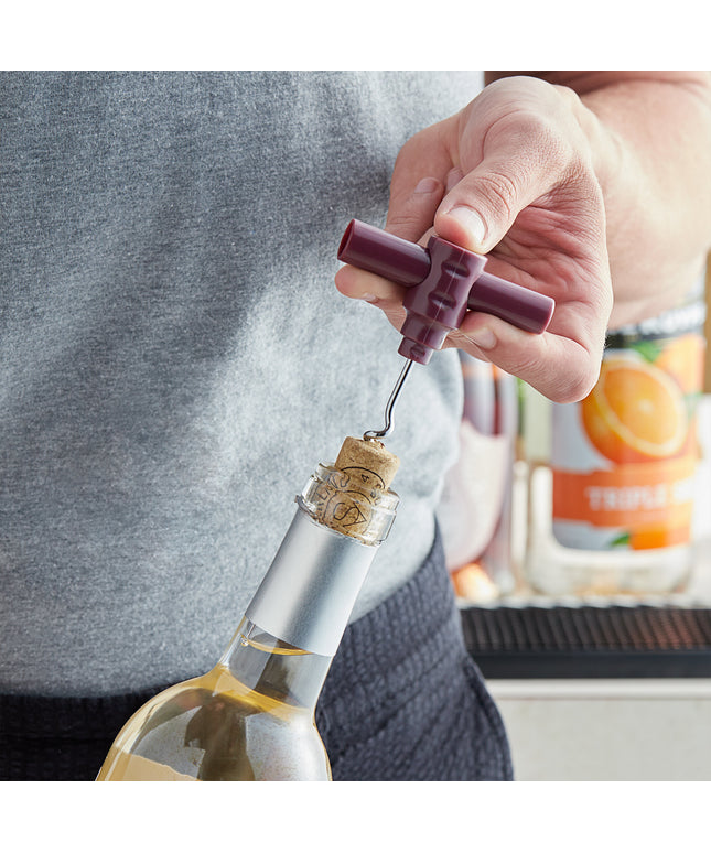 Dụng cụ khui rượu bỏ túi bằng nhựa Choice màu đỏ mận