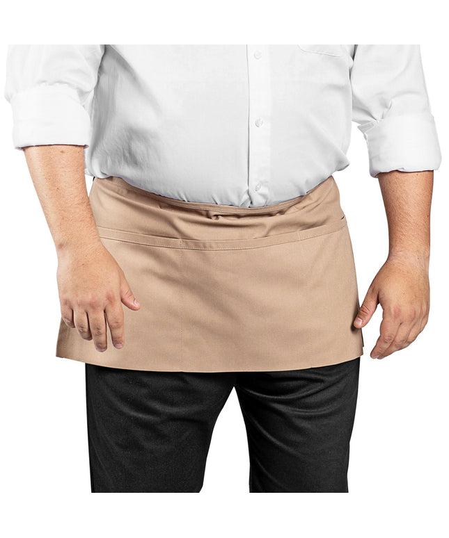 Tạp dề thắt lưng poly-cotton màu be Uncommon Chef 3067 27,9 x 58,4 cm