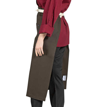 Tạp dề bistro canvas cotton màu nâu Uncommon Chef 3119 83,8 x 78,7 cm