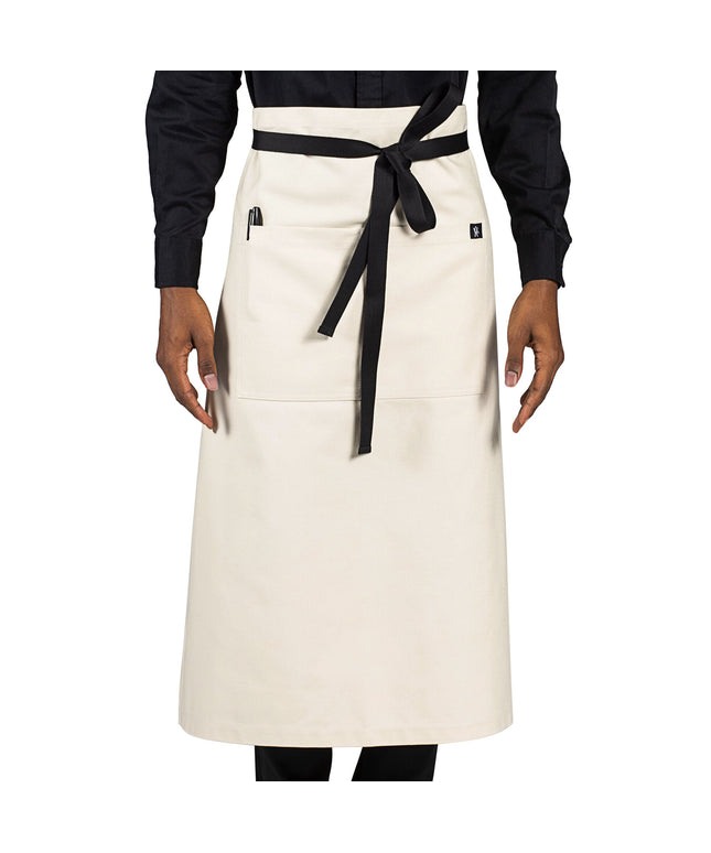 Tạp dề bistro canvas cotton màu trắng Uncommon Chef 3120 83,8 x 78,7 cm