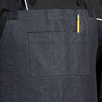 Tạp dề yếm denim cotton màu đen Uncommon Chef 3122 86,4 x 78,7 cm