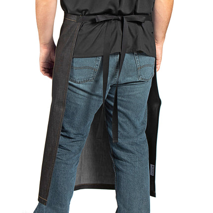 Tạp dề bistro denim cotton màu đen Uncommon Chef 3126 83,8 x 78,7 cm