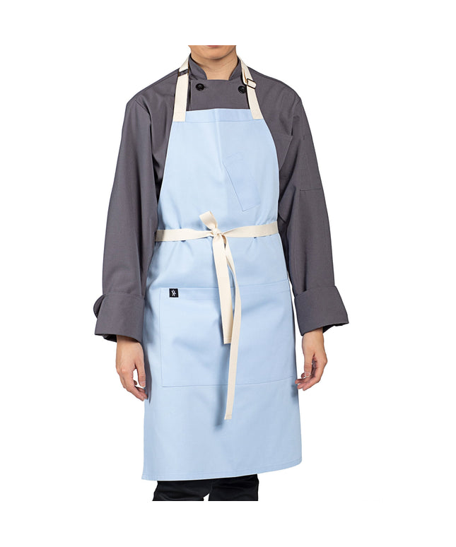 Tạp dề yếm poly-cotton màu xanh dương Uncommon Chef 3127 86,4 x 58,4 cm