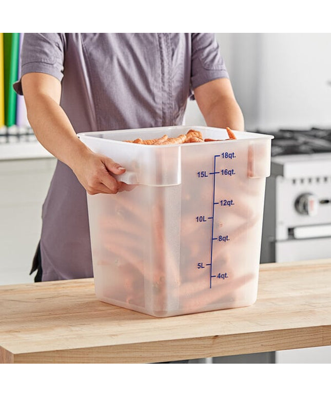 Hộp đựng thực phẩm nhựa PP vuông trong mờ Choice 17 lít