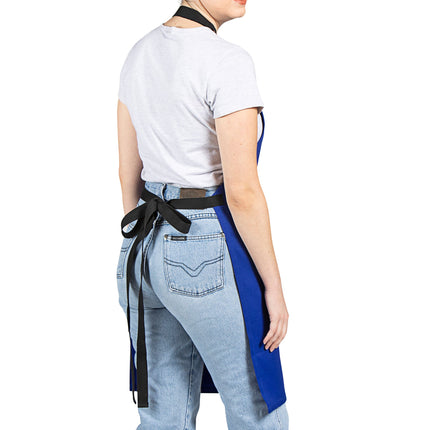 Tạp dề yếm poly-cotton màu xanh dương Uncommon Chef 3128 86,4 x 58,4 cm