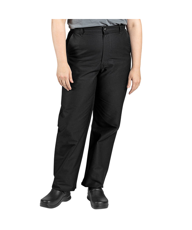 Quần bếp ống thẳng Uncommon Chef 4013 unisex màu đen tùy chỉnh - Eo 71 cm