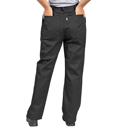 Quần bếp unisex màu đen Uncommon Chef 4020 - Size 5XL
