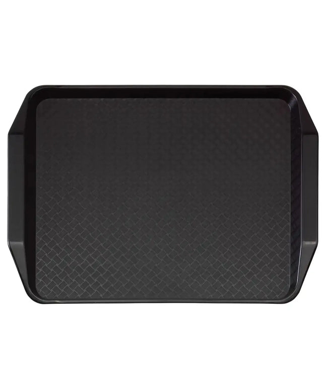 (24 pieces) CAMBRO | Fast Food Tray – Rectangular – Raised Edge with Handles – 430×300 mm – Black