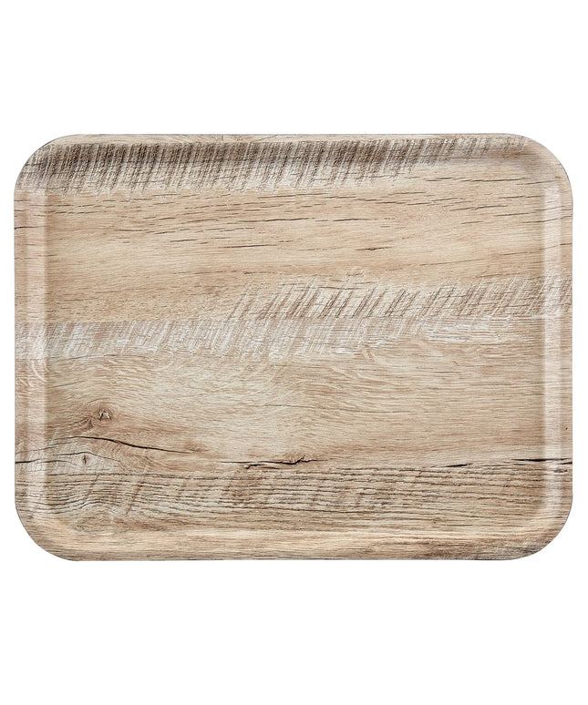 (24 pieces) CAMBRO | MADEIRA - Laminated tray - rectangular - 330x430mm - wood look - light oak