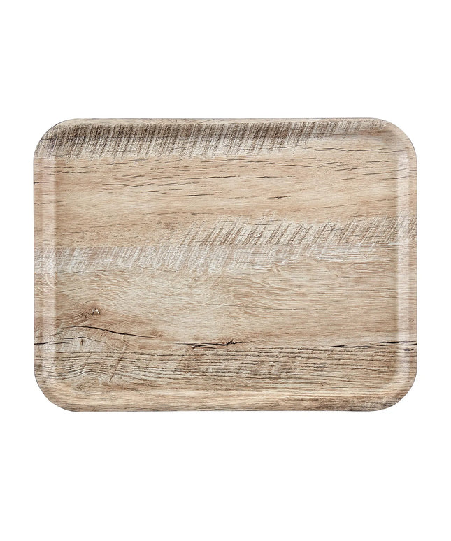 (24 pieces) CAMBRO | MADEIRA - Laminated tray - rectangular - 330x430mm - Wood look - Light oak