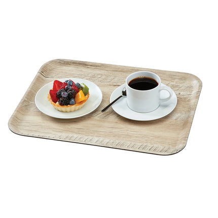 (24 pieces) CAMBRO | MADEIRA - Laminated tray - rectangular - 330x430mm - Wood look - Light oak