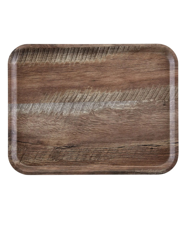 (24 pieces) CAMBRO | MADEIRA - Laminated tray - rectangular - 360x460mm - wood look - dark oak