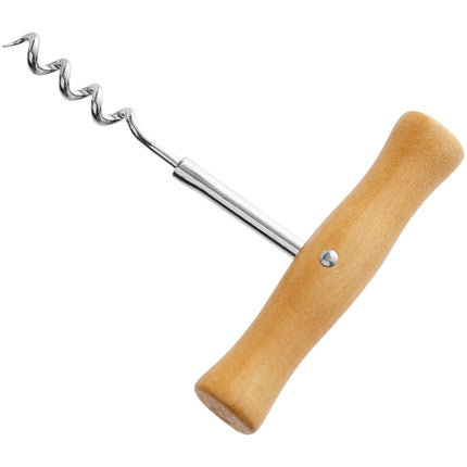 Dụng cụ khui rượu kiểu chữ T Acopa bằng thép không gỉ tay cầm gỗ
