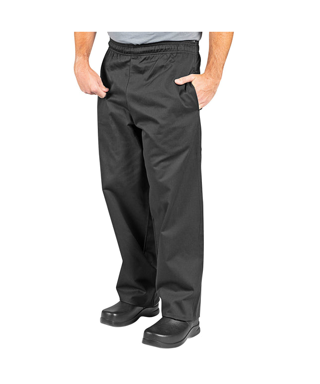 Quần bếp unisex Uncommon Chef 4005C đen, tùy chỉnh - XL