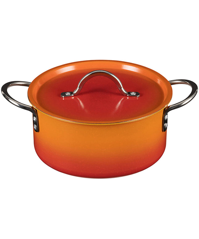 Nồi nấu sốt inox Bon Chef Country French X 3,1 lít ombre Tangerine kèm nắp - 73301-OM-T