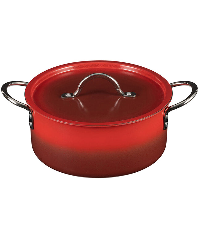 Nồi nấu sốt inox Bon Chef Country French X 4,1 lít ombre đỏ Crimson kèm nắp - 73302-OM-CR