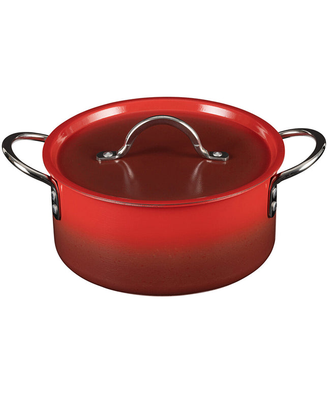 Nồi nấu sốt inox Bon Chef Country French X 3,1 lít ombre đỏ Crimson kèm nắp - 73301-OM-CR