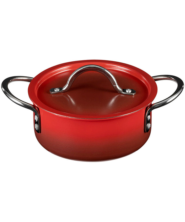 Nồi nấu sốt inox Bon Chef Country French X 1,6 lít ombre đỏ Crimson kèm nắp - 73299-OM-CR